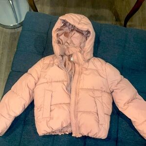 H&M blush puffer jacket like new size 12